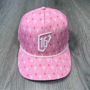 NWOT Waste Management Phoenix Open Golf Hat Pink Pukka 16 Adjustable‎ Snapback